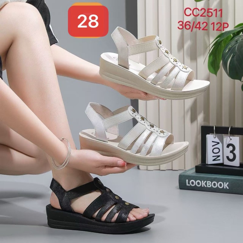 Buty Sandały Damskie (36-42,12par) Kolor Jak na zdzięciu