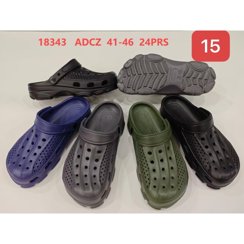 Buty Klapki MĘSKIE (41-46, 24par)Kolor Jak na zdzięciu