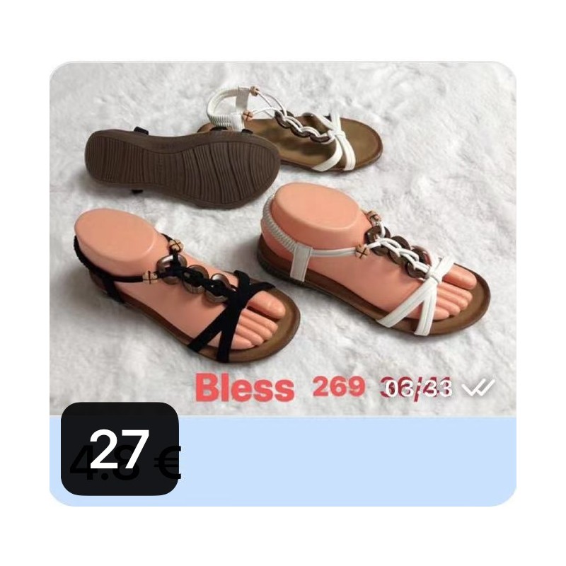 Buty Sandały Damskie (36-41,12par) Kolor Jak na zdzięciu