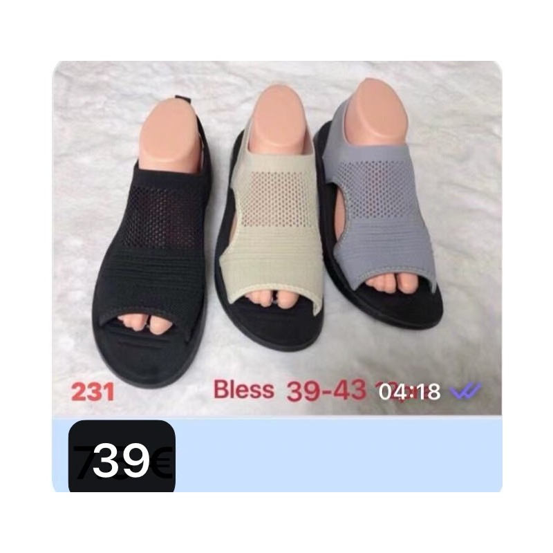 Buty Sandały Damskie (36-41,12par) Kolor Jak na zdzięciu
