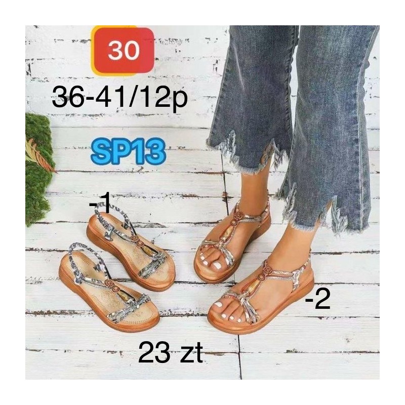 Buty Sandały Damskie (36-41,12par) Kolor Jak na zdzięciu
