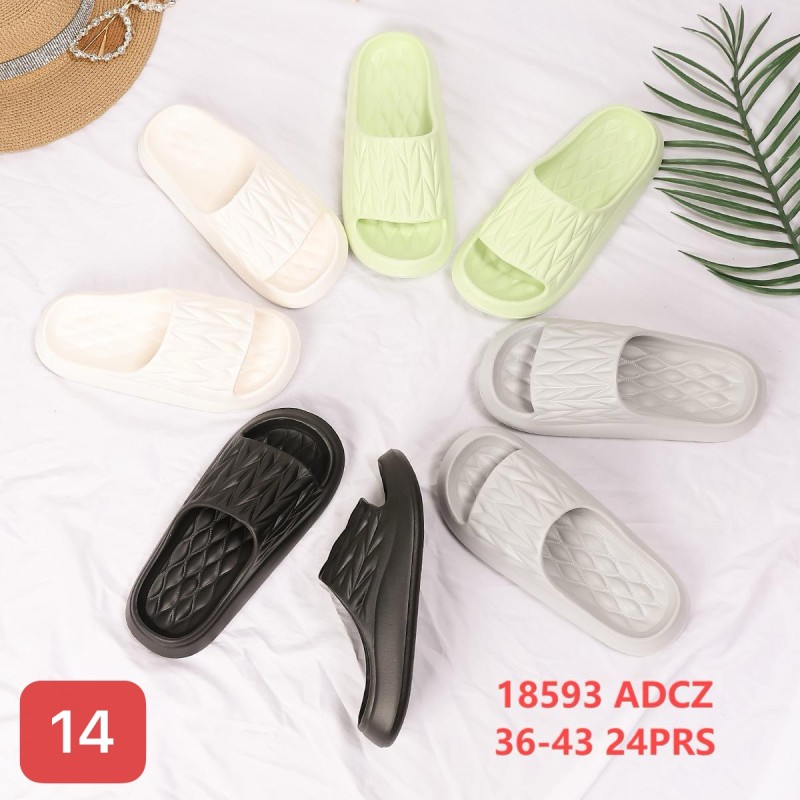 Buty Klapki Damskie (36-43,24par) Kolor Jak na zdzięciu