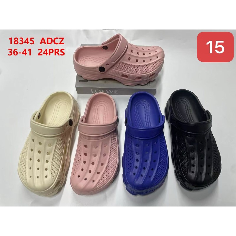Buty Klapki Damskie (36-41,24par) Kolor Jak na zdzięciu
