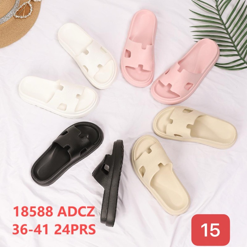 Buty Klapki Damskie (36-41,24par) Kolor Jak na zdzięciu