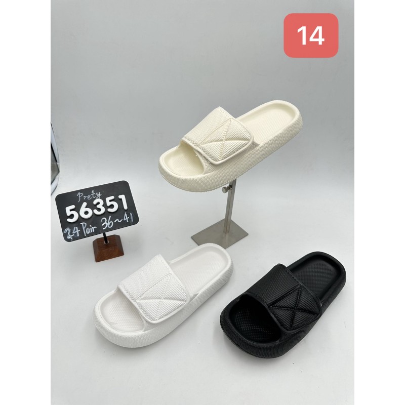 Buty Klapki Damskie (36-43 ,24par) Kolor Jak na zdzięciu