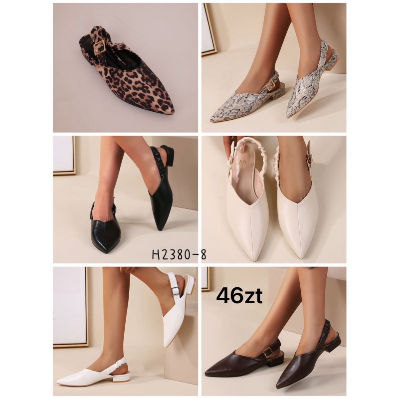 Buty Czołenka Damskie (36-41 ,12par) Kolor Jak na zdzięciu