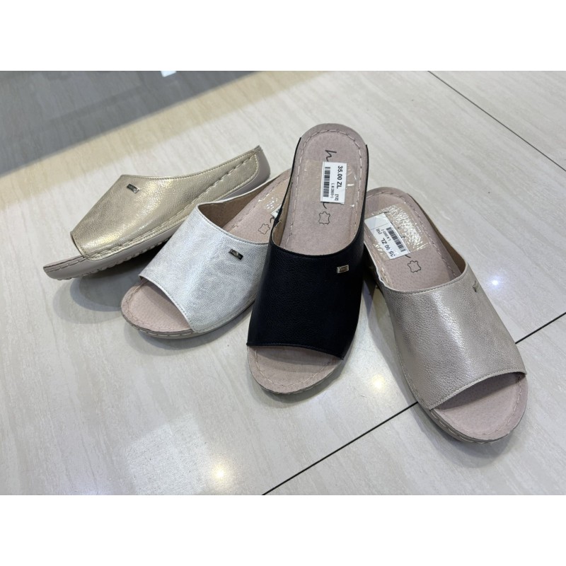 Buty Klapki Damskie (36-41 ,12par) Kolor Jak na zdzięciu