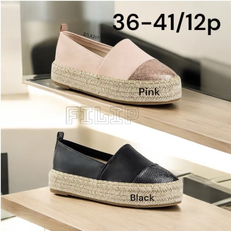 Buty Półbuty Damskie (36-41,12par)Kolor Jak na zdzięciu
