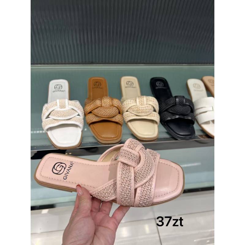 Buty Klapki Damskie (36-41, 12par)Kolor Jak na zdzięciu