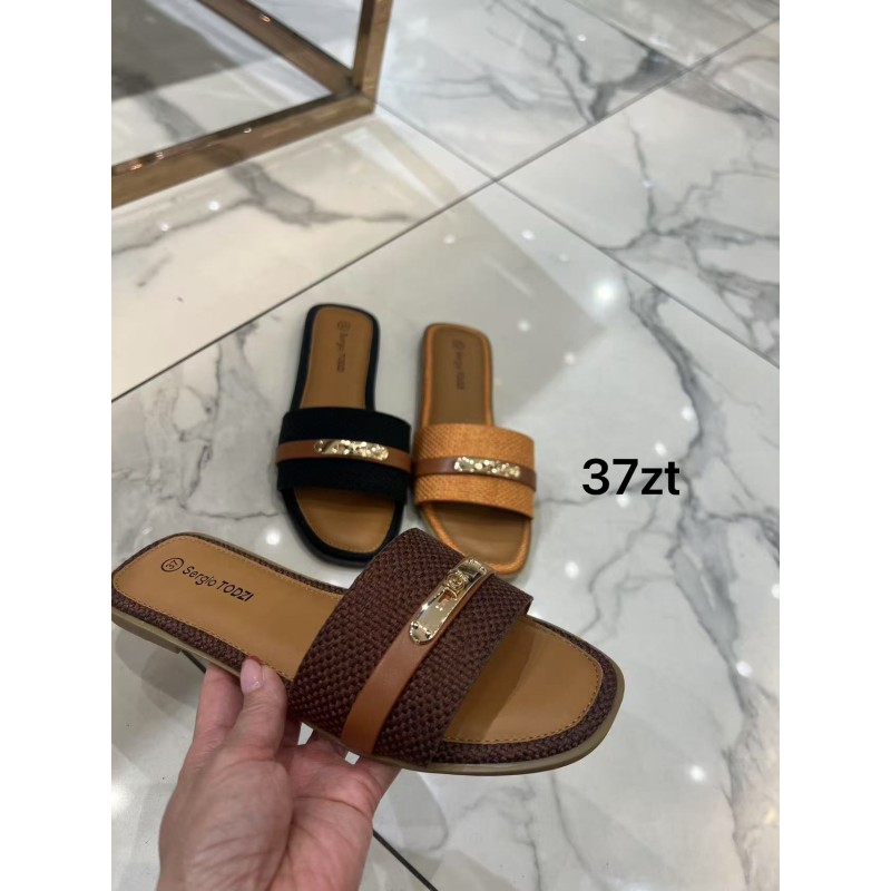 Buty Klapki Damskie (36-41, 12par)Kolor Jak na zdzięciu