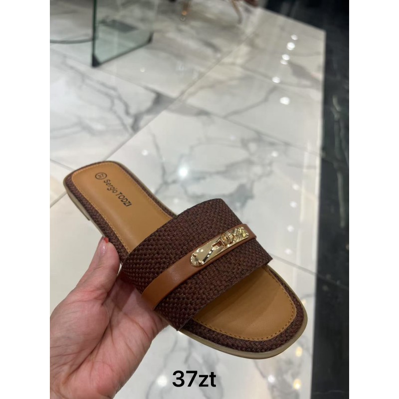 Buty Klapki Damskie (36-41, 12par)Kolor Jak na zdzięciu