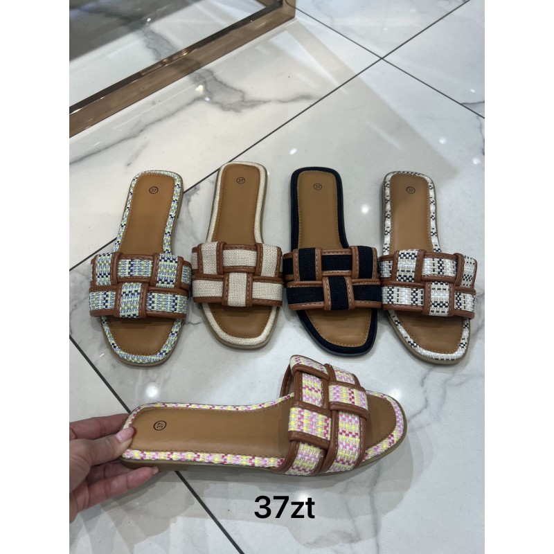 Buty Klapki Damskie (36-41, 12par)Kolor Jak na zdzięciu