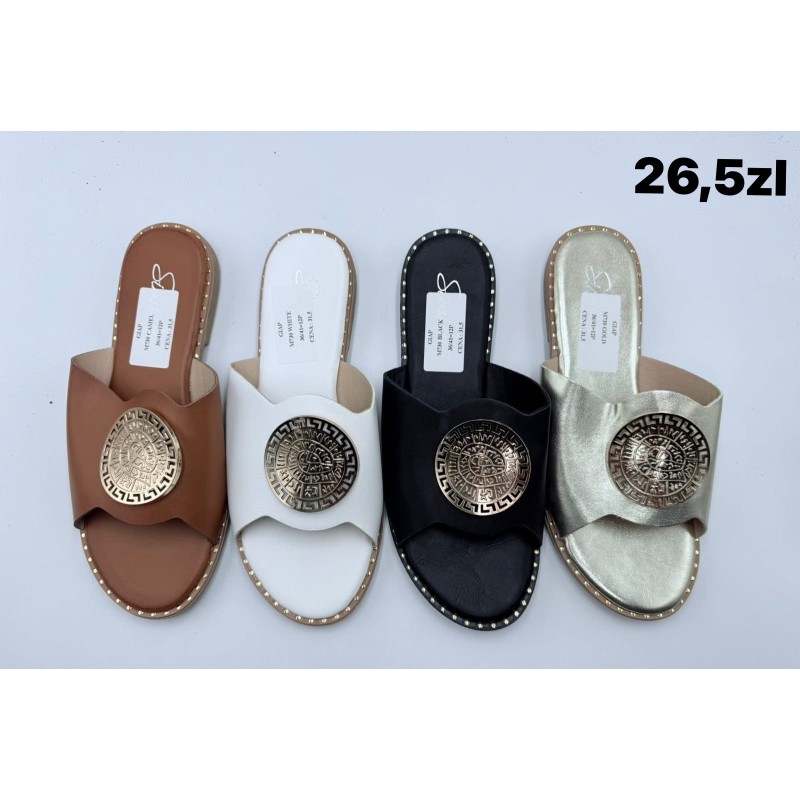 Buty Klapki Damskie (36-41,12par) Kolor Jak na zdzięciu