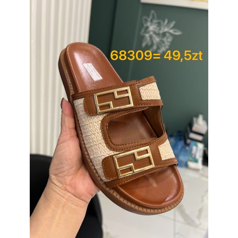 Buty Klapki Damskie (36-41,12par) Kolor Jak na zdzięciu