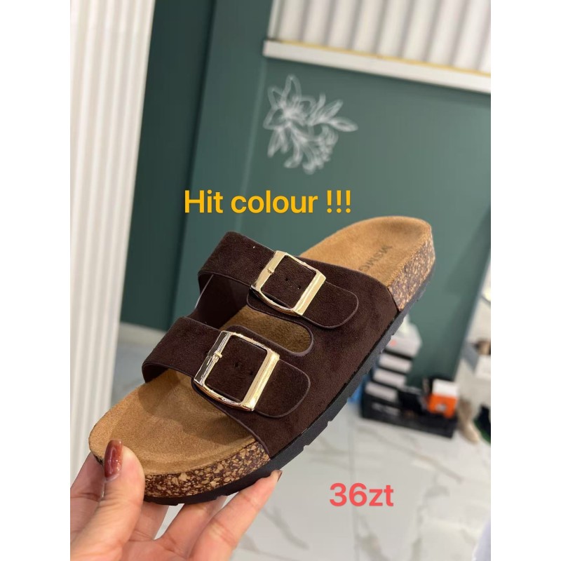 Buty Klapki Damskie (36-41,12par) Kolor Jak na zdzięciu
