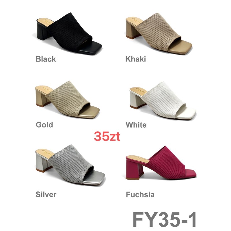 Buty Klapki Damskie (36-41,12par) Kolor Jak na zdzięciu