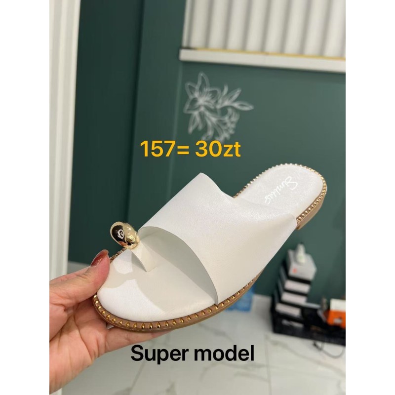 Buty Klapki Damskie (36-41,12par) Kolor Jak na zdzięciu