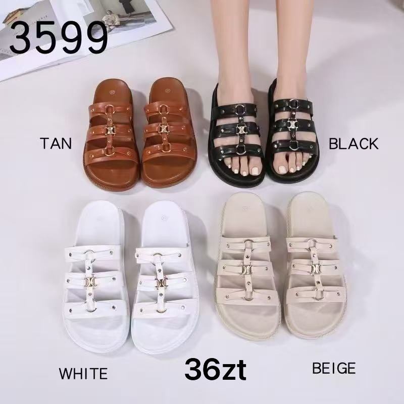 Buty Klapki Damskie (36-41,12par) Kolor Jak na zdzięciu