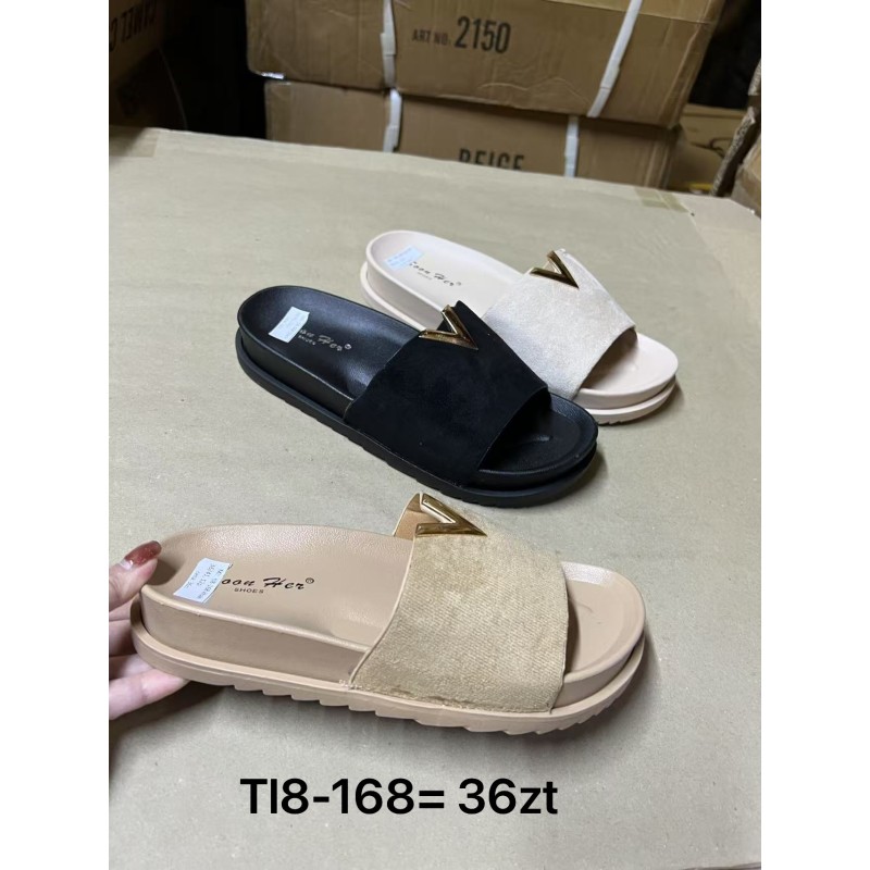 Buty Klapki Damskie (36-41,12par) Kolor Jak na zdzięciu
