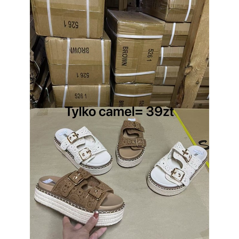 Buty Klapki Damskie (36-41,12par) Kolor Jak na zdzięciu