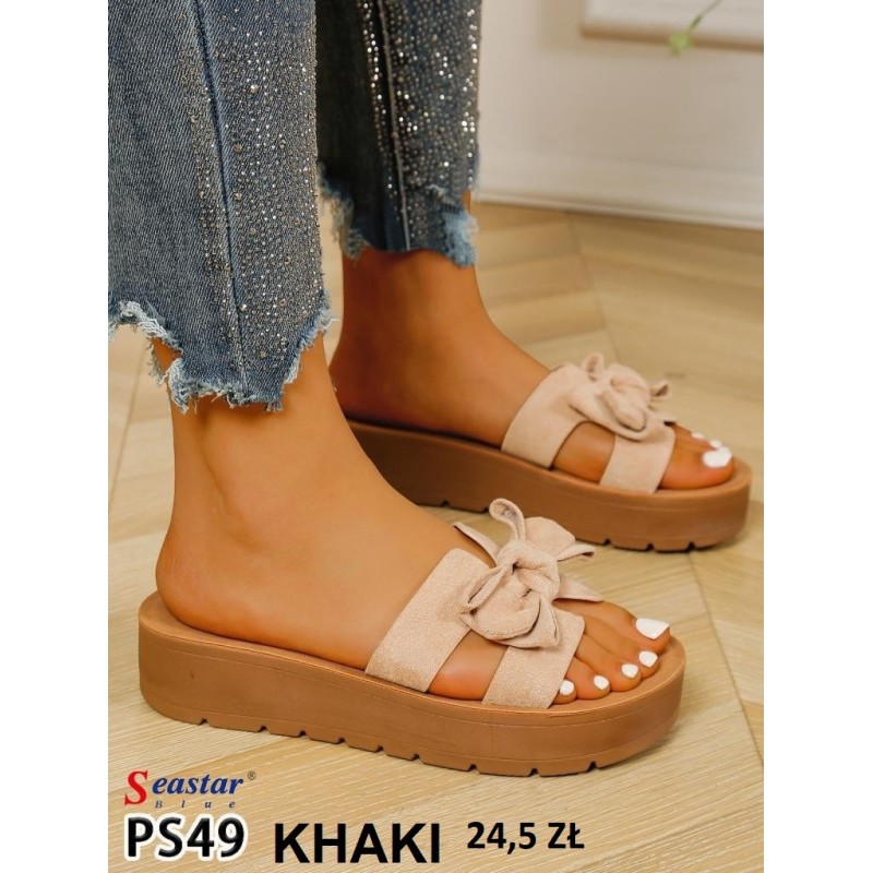 Buty Klapki Damskie (36-41,12par) Kolor Jak na zdzięciu