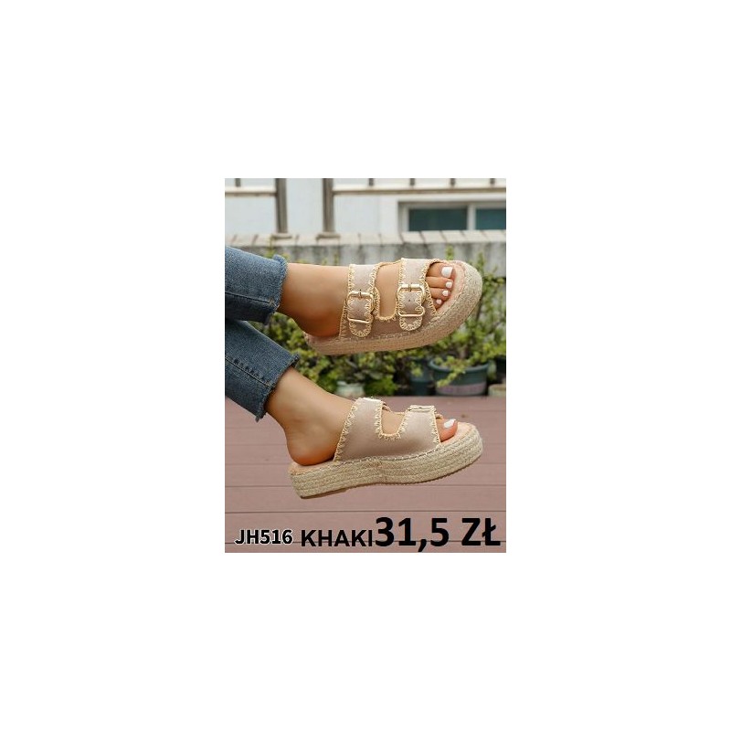 Buty Klapki Damskie (36-41,12par) Kolor Jak na zdzięciu