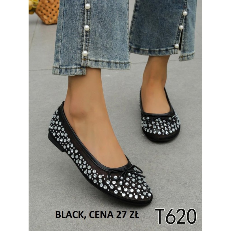 Buty Baleriny Damskie (36-41,12par) Kolor Jak na zdzięciu
