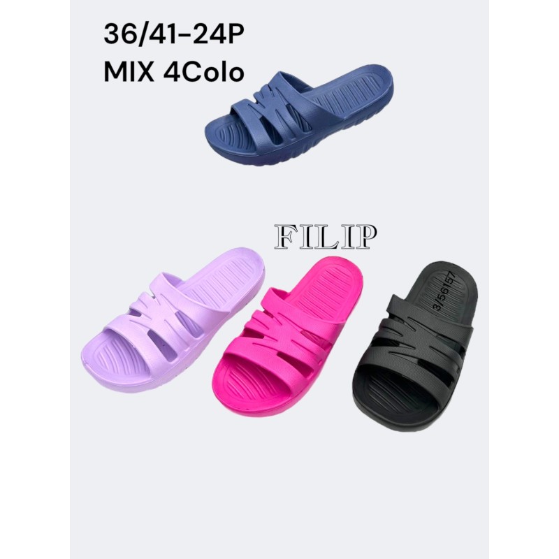 Buty Klapki Damskie (36-41,24par) Kolor Jak na zdzięciu