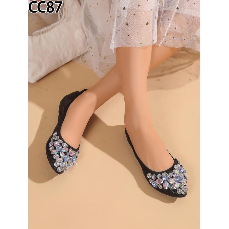 Buty Baleriny Damskie(36-41,12par) Kolor Jak na zdzięciu