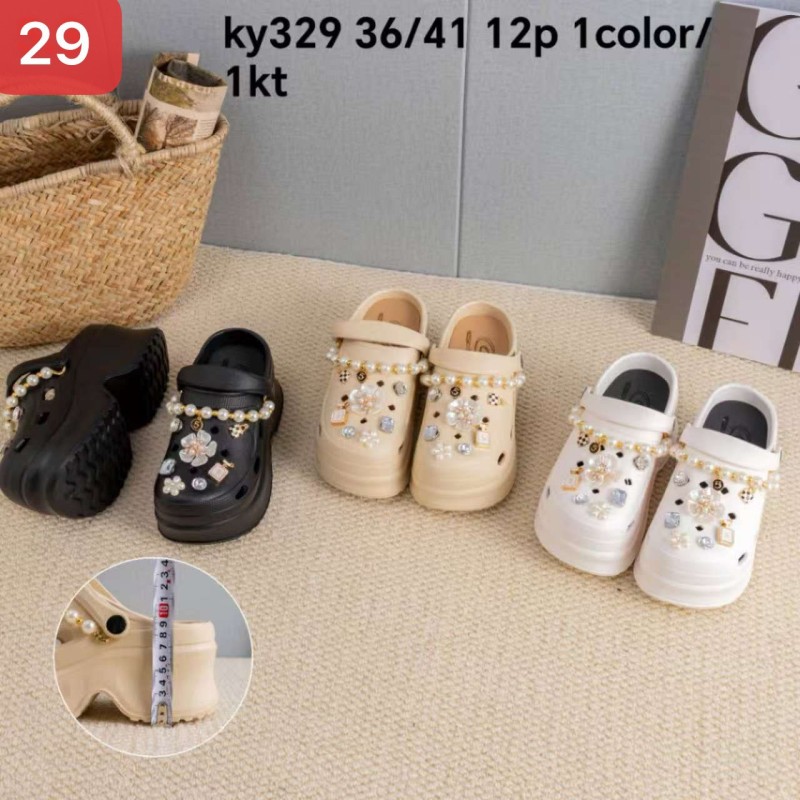 Buty Klapki Damskie (36-41,12par) Kolor Jak na zdzięciu