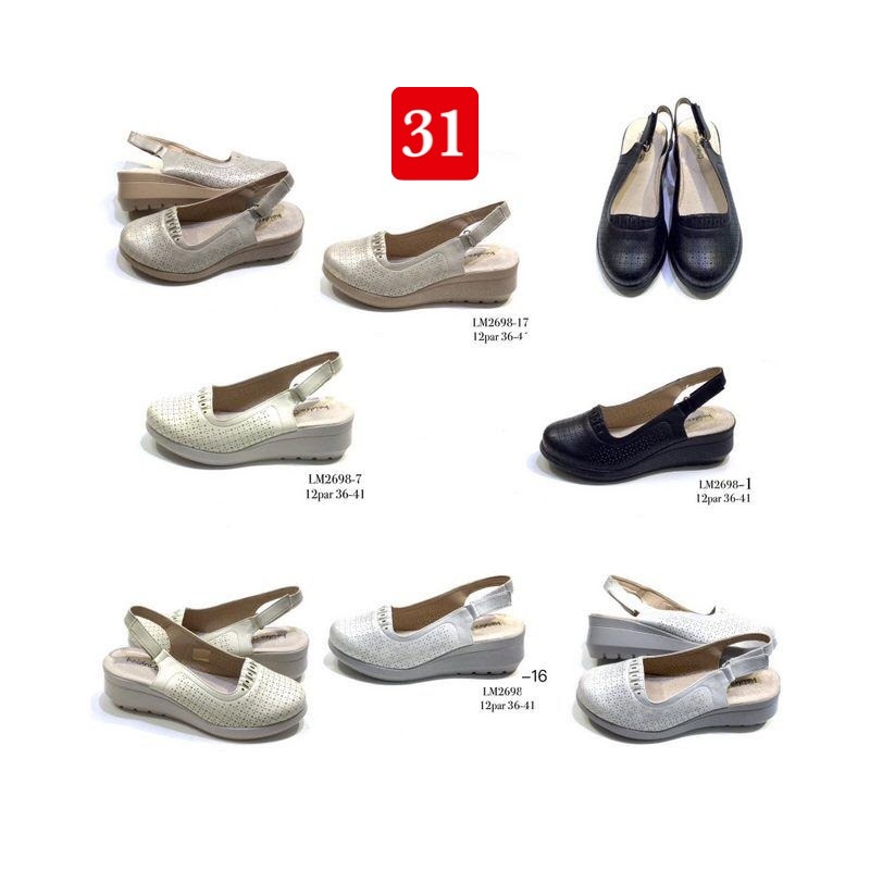 Buty Sandały Damskie (36-41,12par) Kolor Jak na zdzięciu