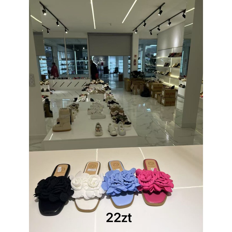Buty Klapki Damskie (36-41,12par) Kolor Jak na zdzięciu