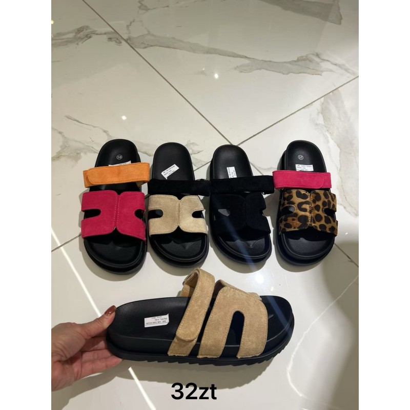 Buty Klapki Damskie (36-41,12par) Kolor Jak na zdzięciu