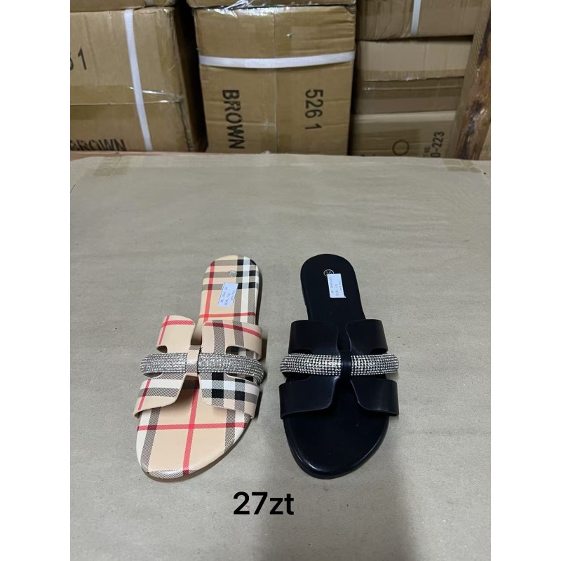 Buty Klapki Damskie (36-41,12par) Kolor Jak na zdzięciu