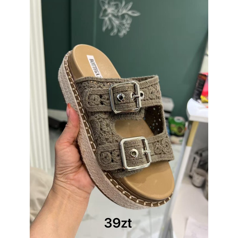 Buty Klapki Damskie (36-41,12par) Kolor Jak na zdzięciu