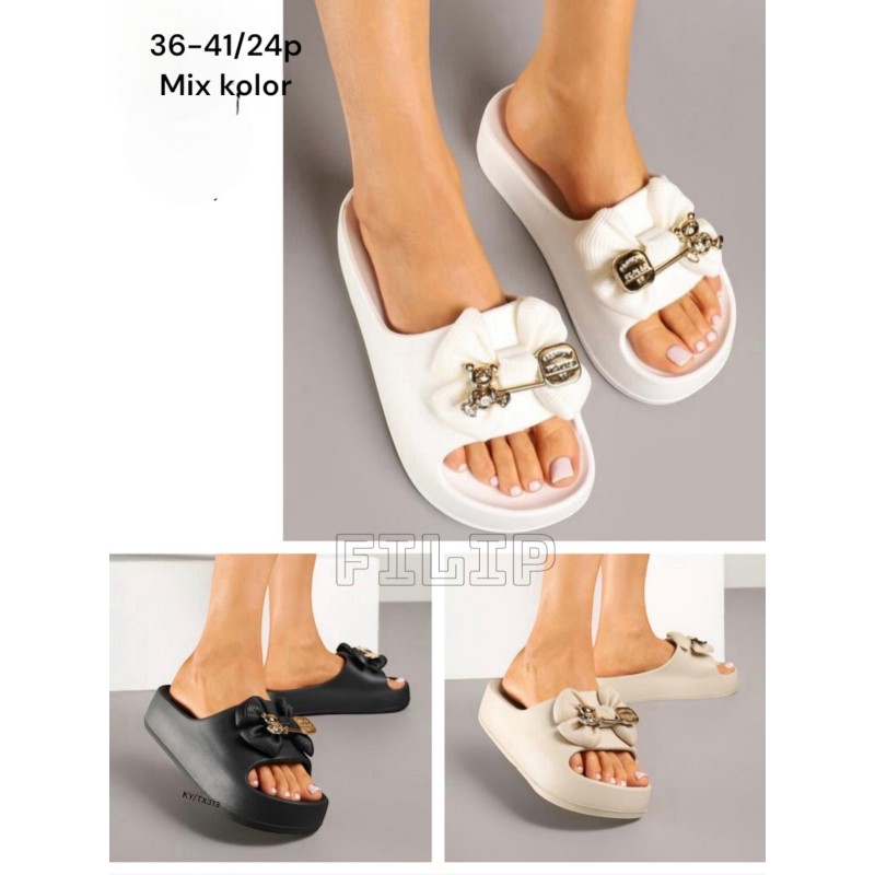 Buty Klapki Damskie (36-41,24par)Kolor Jak na zdzięciu