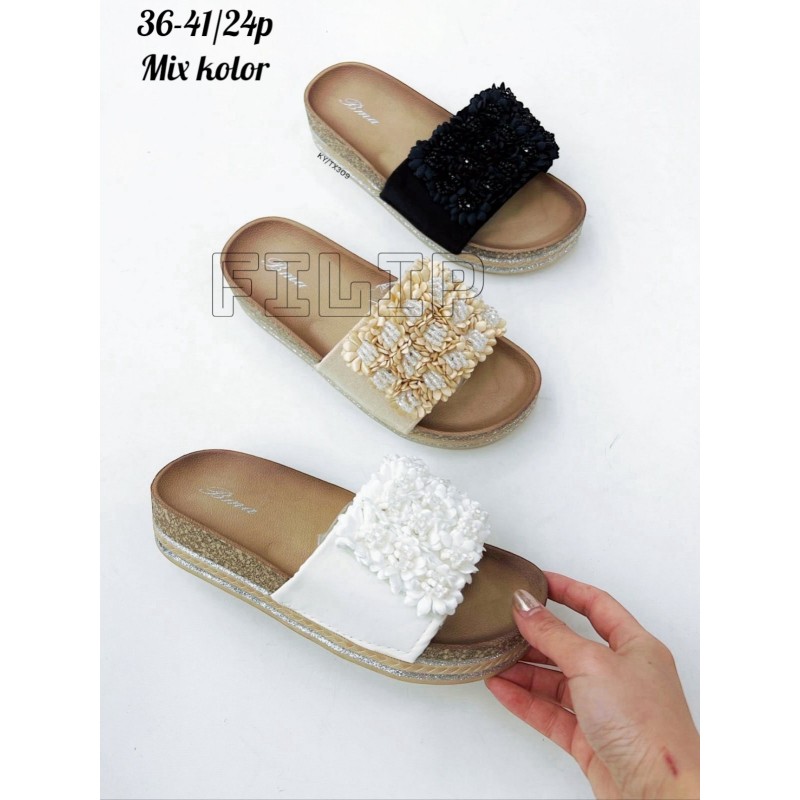 Buty Klapki Damskie (36-41,24par)Kolor Jak na zdzięciu