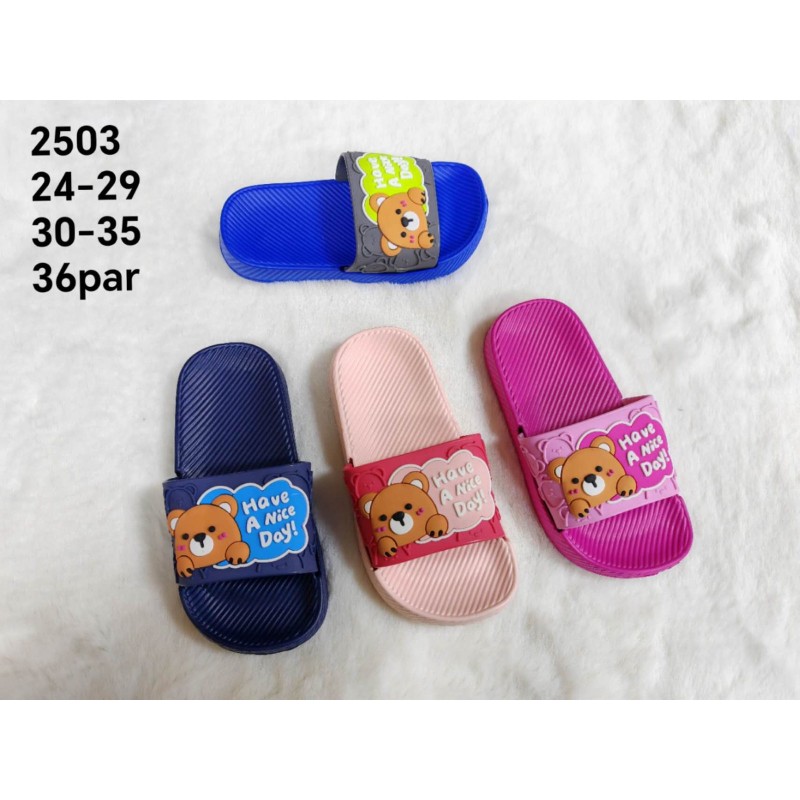 Buty Klapki Dziecięce(30-35,36par)Kolor Jak na zdzięciu