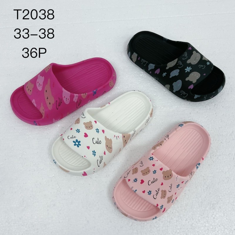 Buty Klapki Dziecięce(33-38,36par)Kolor Jak na zdzięciu