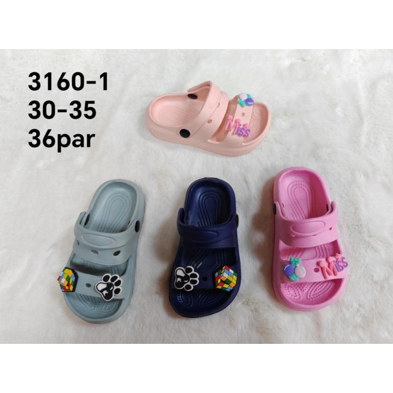 Buty Klapki Dziecięce(30-35,36par)Kolor Jak na zdzięciu