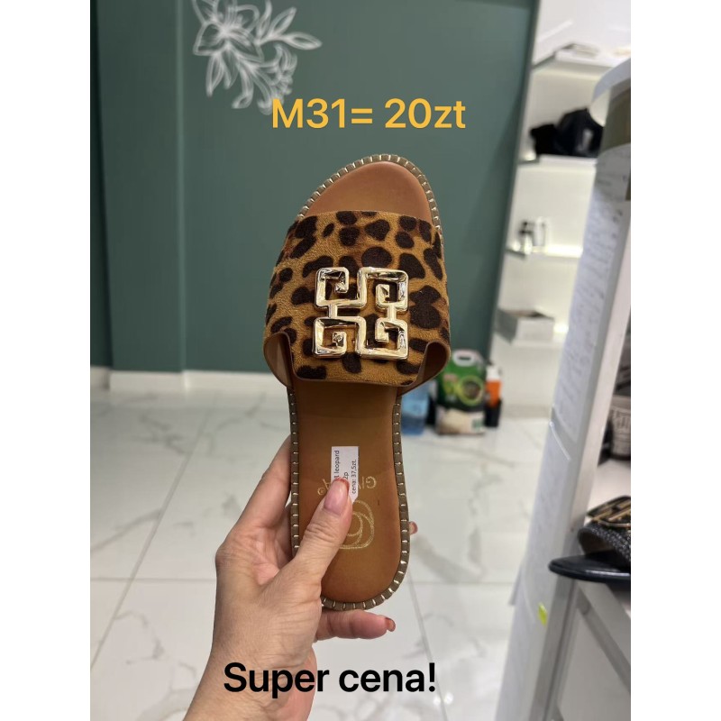 Buty Klapki Damskie(36-41,12par)Kolor Jak na zdzięciu