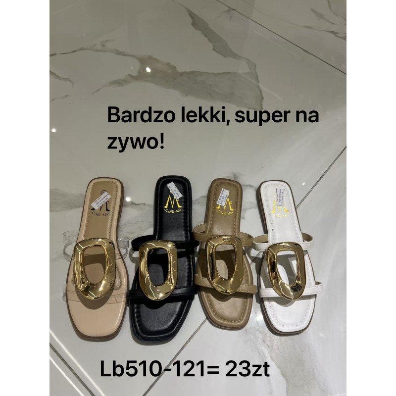 Buty Klapki Damskie(36-41,12par)Kolor Jak na zdzięciu