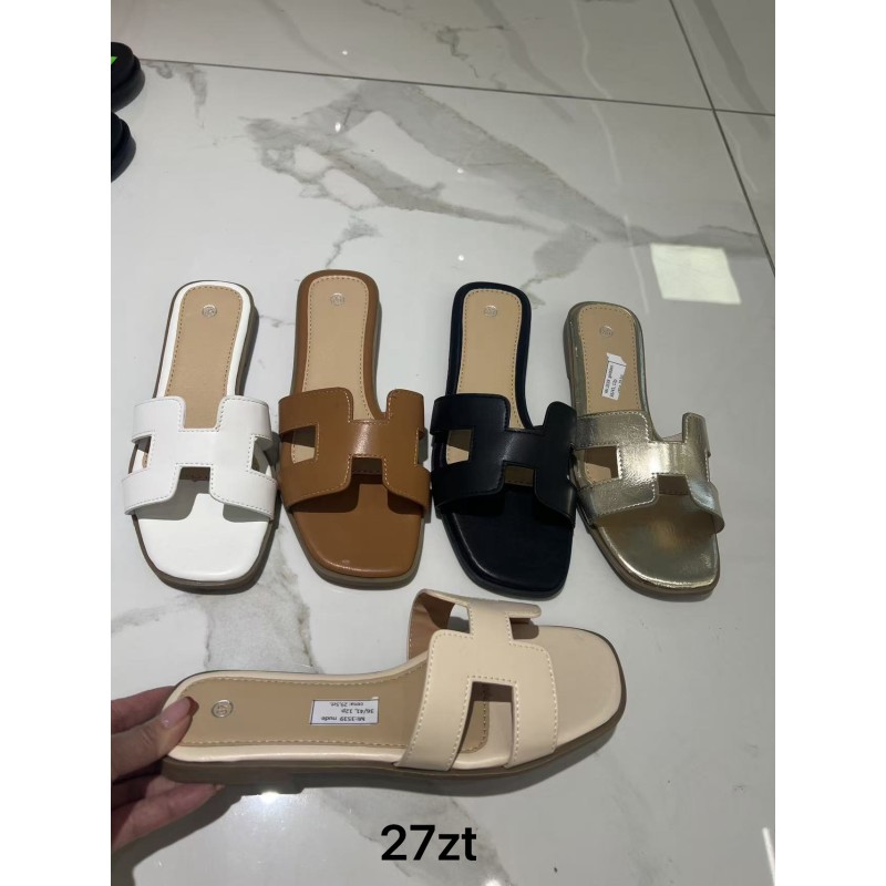 Buty Klapki Damskie(36-41,12par)Kolor Jak na zdzięciu