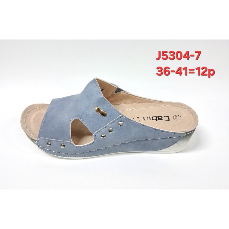 Buty Klapki Damskie (36-41,12par)Kolor Jak na zdzięciu