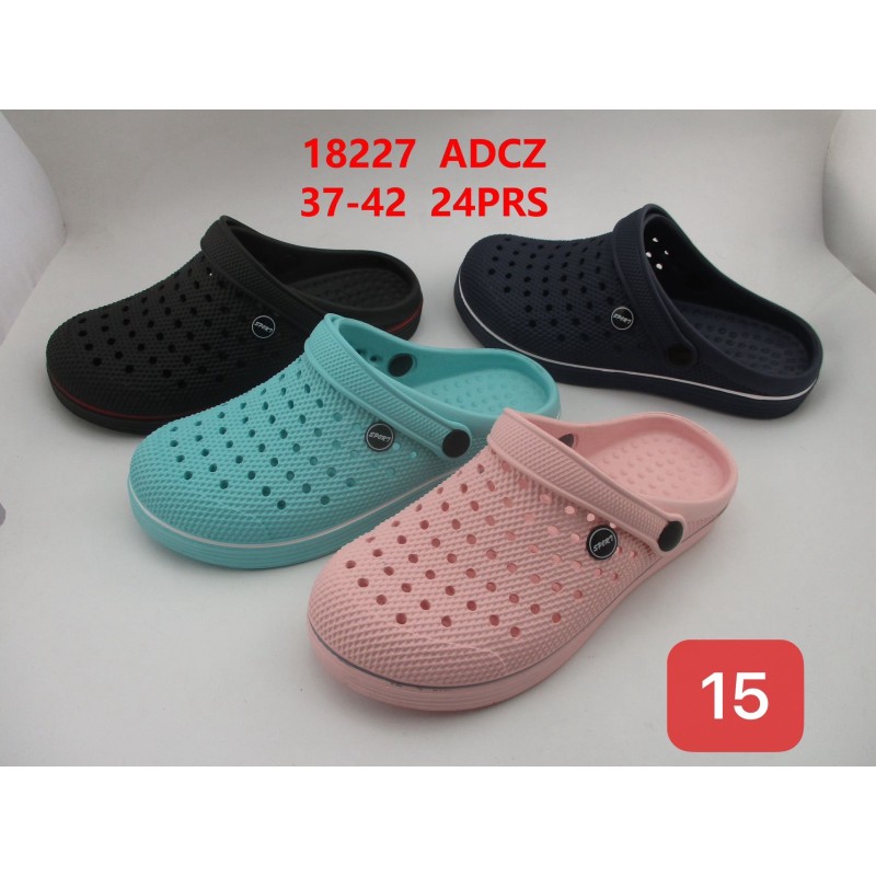 Buty Klapki Damskie(37-42,24par) Kolor Jak na zdzięciu