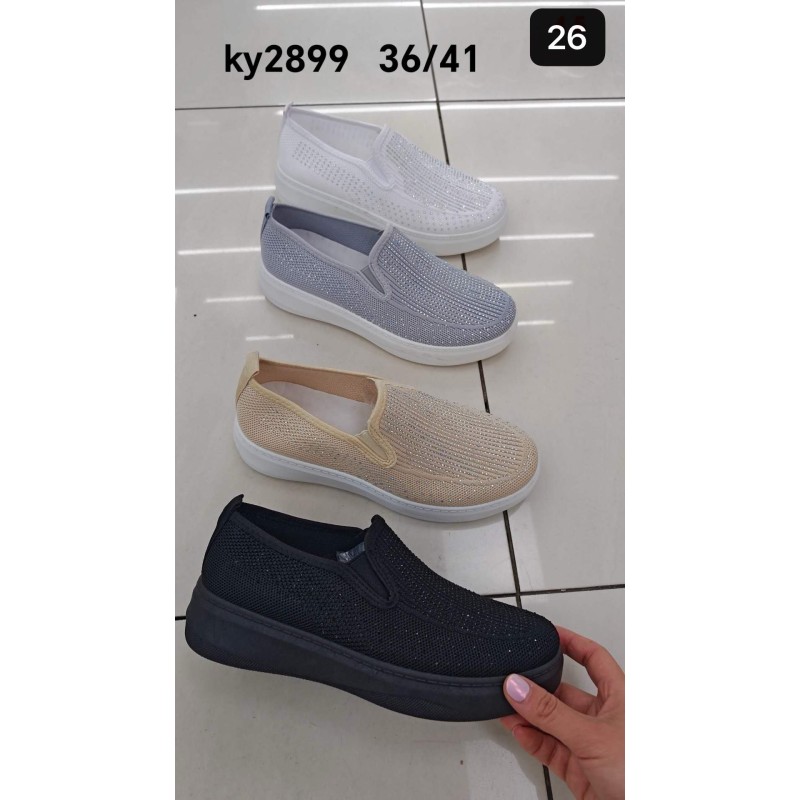 Buty Półbuty Damskie(36-41,12par) Kolor Jak na zdzięciu