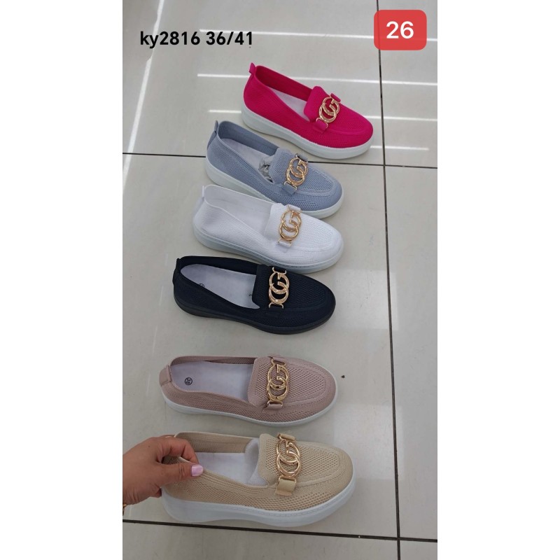 Buty Półbuty Damskie(36-41,12par) Kolor Jak na zdzięciu