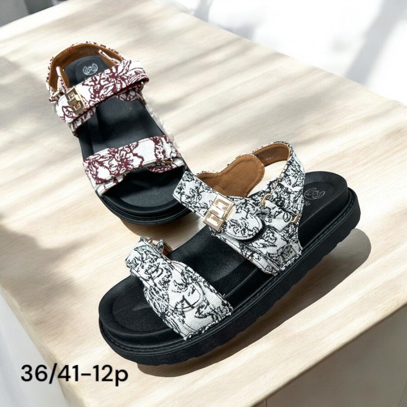 Buty Sandały Damskie (36-41,12par) Kolor Jak na zdzięciu
