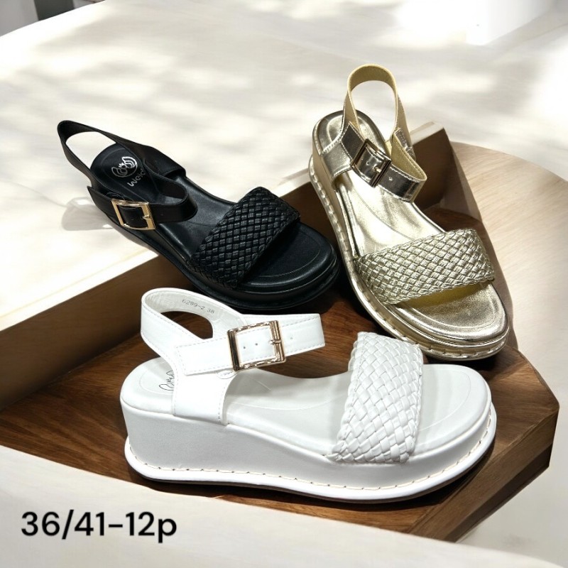 Buty Sandały Damskie (36-41,12par) Kolor Jak na zdzięciu