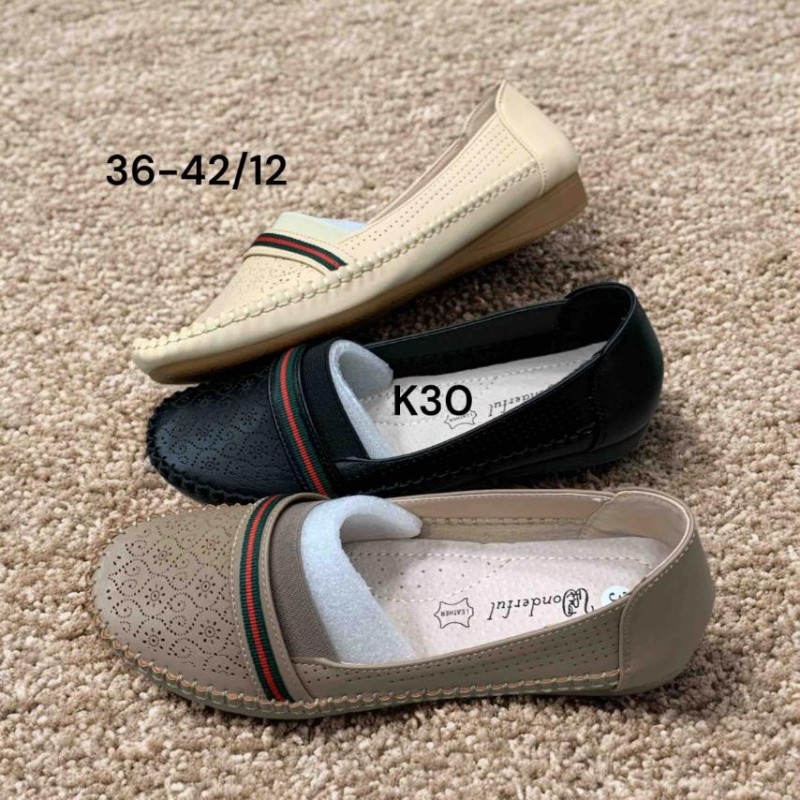 Buty Półbuty Damskie (36-42,12par) Kolor Jak na zdzięciu